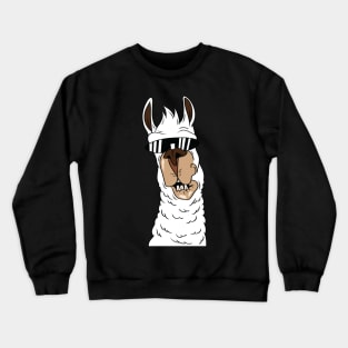 llama funny face Crewneck Sweatshirt